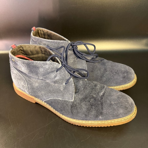 Timberland‎ Mens Chukka Boots Blue Suede Leather Casual Ankle Boots 11.5 - Picture 1 of 7